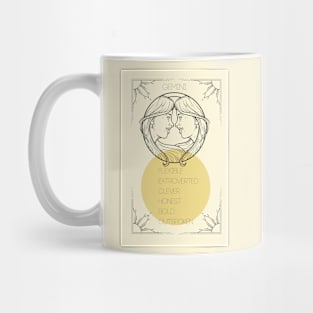 Gemini Zodiac Poster Design Mug